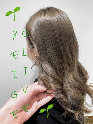 セミロング カラー ヘアアレンジ mahalo hair design所属・ハイトーン特化 川井優汰のヘアスタイル