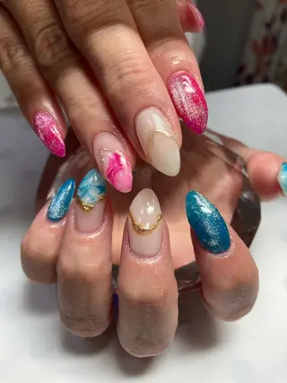 セミロング ネイル nail yukkoのネイルデザイン