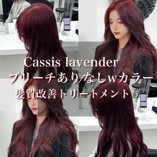 ロング カラー ダメージレスハイ トーン💖kanonのヘアスタイル