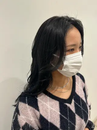 ロング カラー 🐺ウルフ× ハイトーン🐺MOEのヘアスタイル