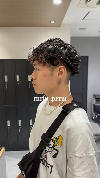 パーマ メンズ メンズパーマ特化 🌟Gakutoのヘアスタイル