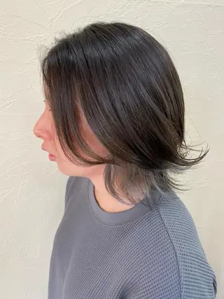 ミディアム カラー ENIF ヤマグチアツコのヘアスタイル