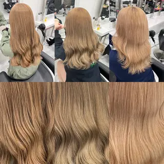 ロング 艶感ミルクティー🤍 色落ち綺麗🤍ともやのヘアスタイル