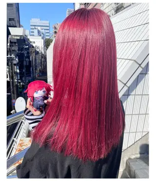 セミロング カラー GARU-ガル-所属・TSUNO🦖 派手髪/オタク美容師のヘアスタイル