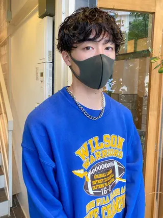 ショート パーマ メンズ 栄/矢場町 三井太朗のヘアスタイル