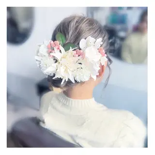 ロング カラー ヘアアレンジ 🖤kana/艶髪/ 韓国風暗髪カラー🖤のヘアスタイル