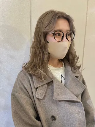 ミディアム 透明感カラー 🦋AYAのヘアスタイル
