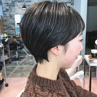 ショート 所渉/韓国レイヤー /ウルフカットのヘアスタイル