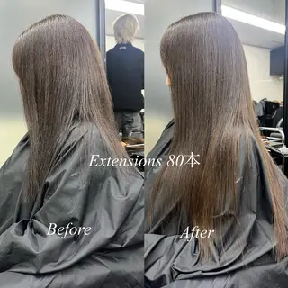 ロング カラー シールエクステ特化 ハイトーン、NANAのヘアスタイル