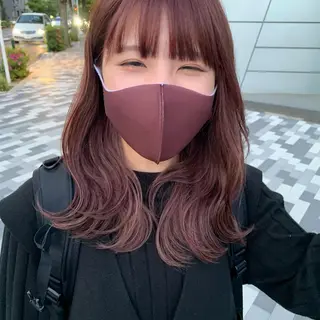 ミディアム カラー Shibata Mizukiのヘアスタイル