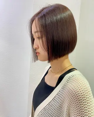 ミディアム カラー 顔周り/ブリーチなし /縮毛矯正🫧伊勢のヘアスタイル