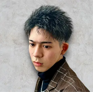 ショート メンズ DIECE 2nd'Flor所属・渋谷【メンズ職人】 ツイスパ・メッシュのヘアスタイル