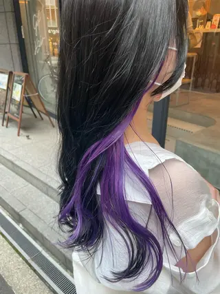 ロング 横山 菜摘のヘアスタイル