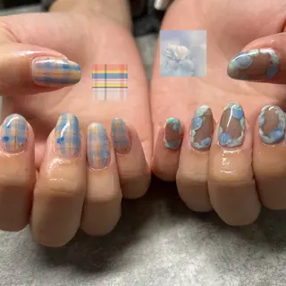 ネイル 個性派ニュアンス nuts nail所属・【池袋】nuts nail　なつみのネイルデザイン