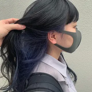 セミロング カラー 似合わせカット ケアパーマ喜来雅由のヘアスタイル