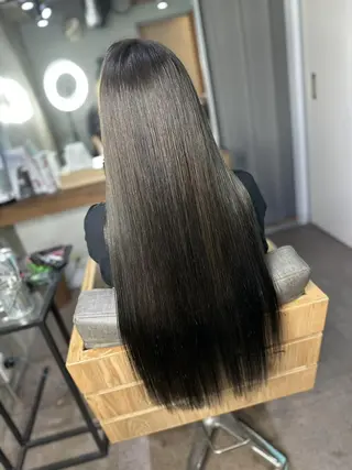 セミロング ♡SNSで大バズり♡ コリアン羽エクステ◎のヘアスタイル