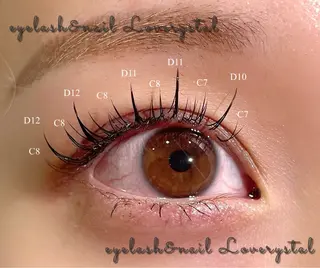 マツエク・マツパ Loverystal アイミのマツエク・マツパデザイン