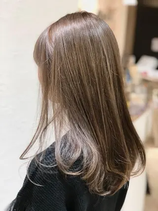 セミロング カラー 🍀褒められヘア🍀 松尾舜のヘアスタイル