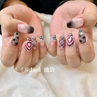 ミディアム nail jaol池袋店所属・ネイルJaol 池袋のネイルデザイン