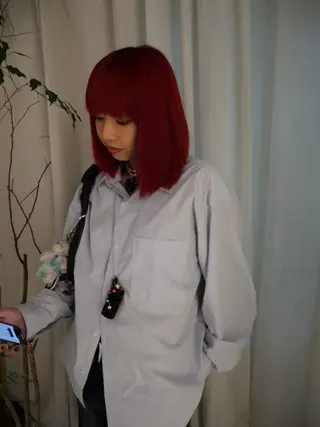 ミディアム カットモデル FILMSりくのヘアスタイル