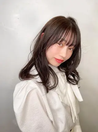 ミディアム レイヤーカット/ ブリーチカラー/雅人のヘアスタイル