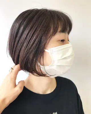 ミディアム カラー 原 梢のヘアスタイル