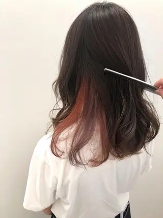 ロング カラー 柏木  彩花のヘアスタイル