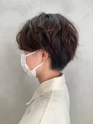 ショート パーマ ✳️ウルフ/メンズ/ スパイラルパーマ✳️のヘアスタイル