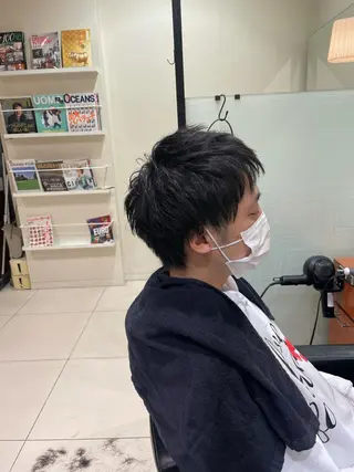 ショート メンズ 髙田 千華 髪質改善ストレートのヘアスタイル