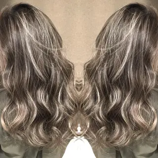 ロング カラー 井上 一平のヘアスタイル