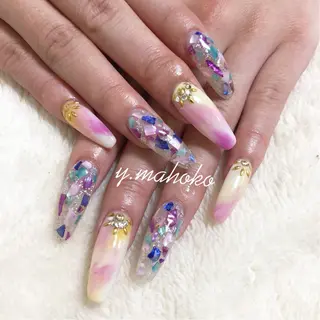 ネイル She nail studio 原宿所属・パラジェル有/ スカルプ/mahoのネイルデザイン