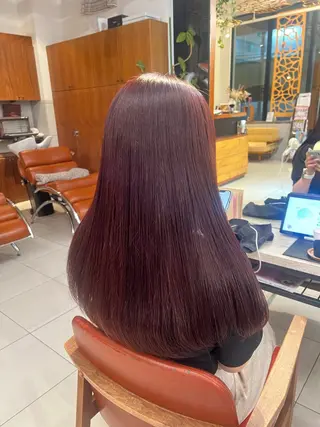 ロング カラー かわの ももな 💜ྀིのヘアスタイル