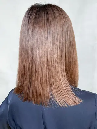 ミディアム パーマ カラー ヘアアレンジ ITbyALBUM 松戸のヘアスタイル