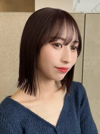 ミディアム ショート/ 似合わせカットモカのヘアスタイル