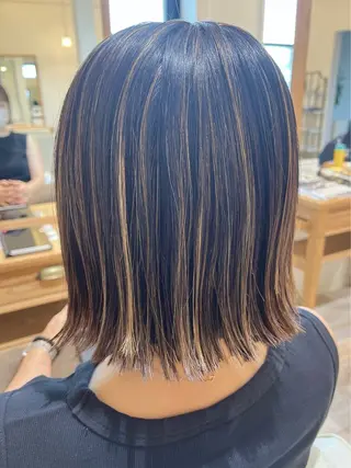 ミディアム カラー KURIYAMA Rimのヘアスタイル