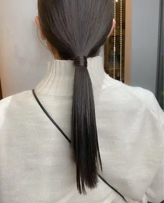 ロング かえ🩶韓国ボブ🎀 透明感カラー🥣のヘアスタイル