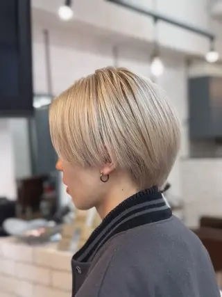 ショート カラー メンズパーマ 本多のヘアスタイル