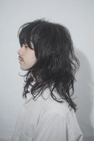 ロング パーマ メンズ ジェンダーレス美容師 のたけやんですのヘアスタイル