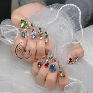 ロング Bling Salonのネイルデザイン