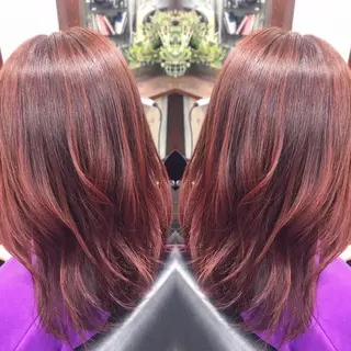 セミロング カラー cocoru所属・＊横浜駅＊ 金子 誠也のヘアスタイル