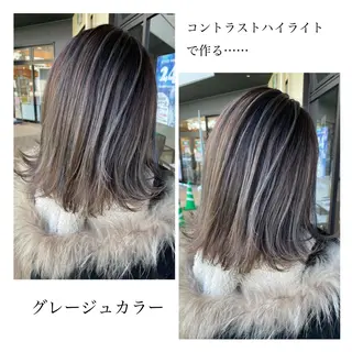 ミディアム カラー メンズヘア特化 崎田 成人のヘアスタイル