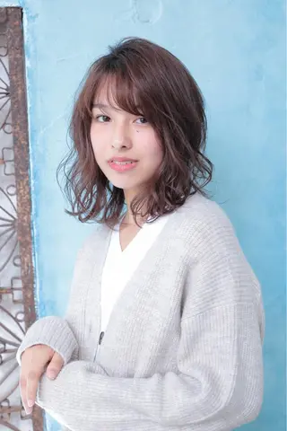 ミディアム 🇰🇷韓国レイヤー 錦糸町【北山謙三】のヘアスタイル