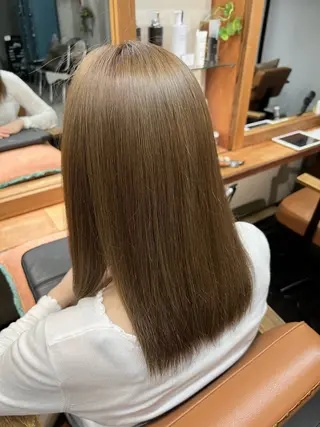 ミディアム 土田かほ/本日🈳 透明感カラー🍃のヘアスタイル