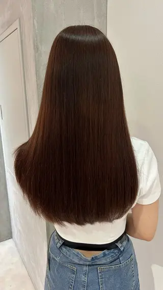 ロング カラー Ann/ベージュ /ミルクティーのヘアスタイル