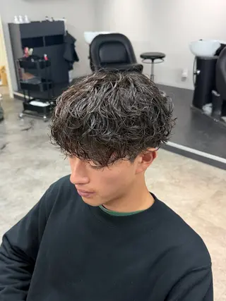 パーマ シャドウパーマ/立川 メンズ/コタロウのヘアスタイル