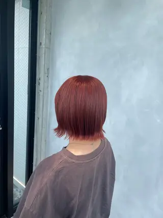 カラー 暖色/ハイトーン/ カラー/HBLのヘアスタイル