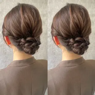 セミロング ヘアアレンジ ヘアメ🎀エクステ 🪽横浜/しほ🧸のヘアスタイル