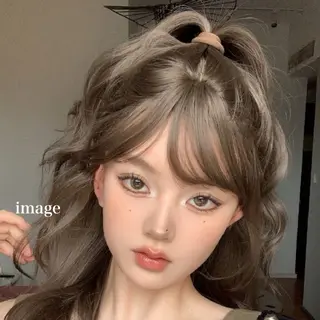 ロング カラー 大人上品ベージュ 🎀HARUNAのヘアスタイル