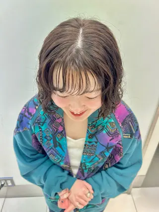 カラー 暖色カラ-ෆ˚顔周り 🎀ོ白岩亜実🎀ོのヘアスタイル