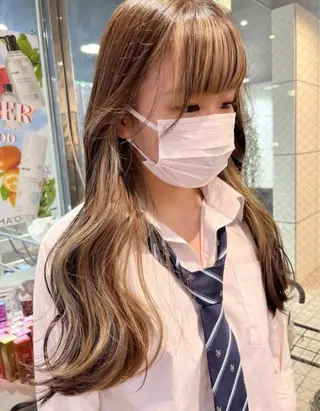 ロング カラー 似合わせカットカラー 🤍🎀honokaのヘアスタイル